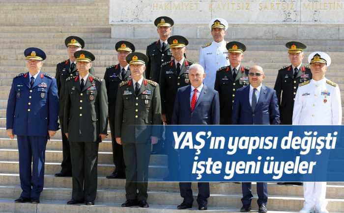 Yüksek Askeri Şura’nın yapısı değişti. Başbakan Yardımcıları ile Adalet, Dışişleri ver İçişleri bakanları Yaş üyesi oldu