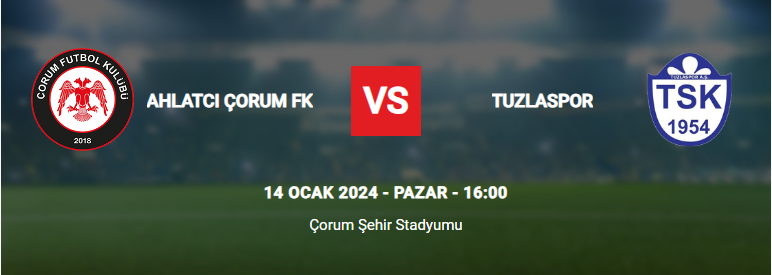 Ahlatcı Çorum FK - Tuzlaspor maçı! 