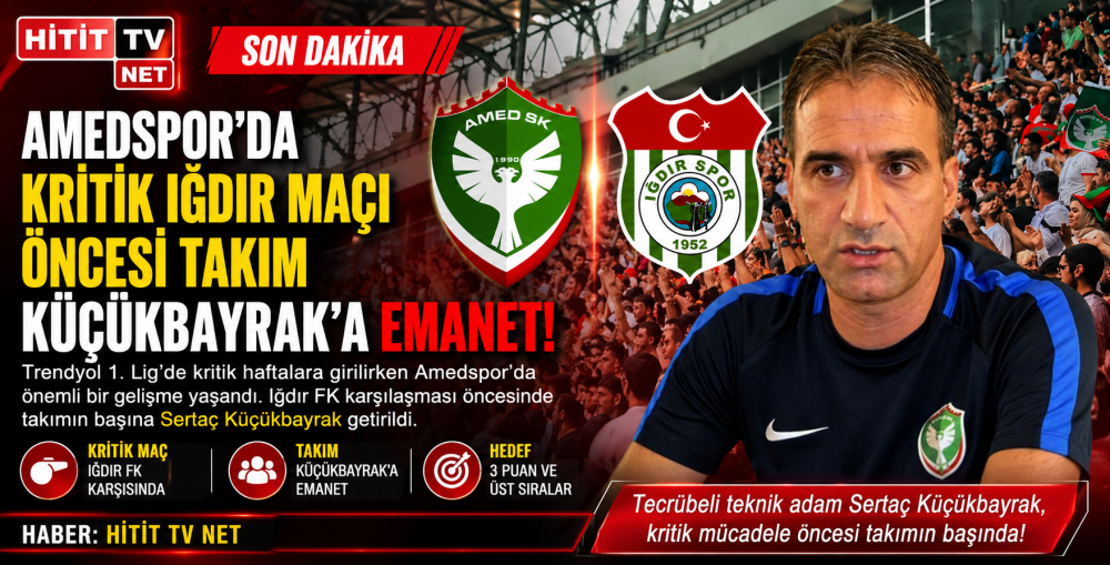 Amedspor Sertaç Küçükbayrak’a Emanet!