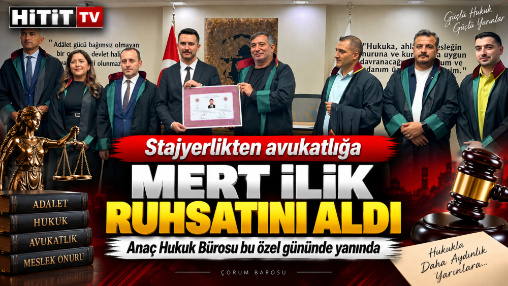 Anaç Hukuk Bürosu’nda Stajını Tamamlayan Mert…