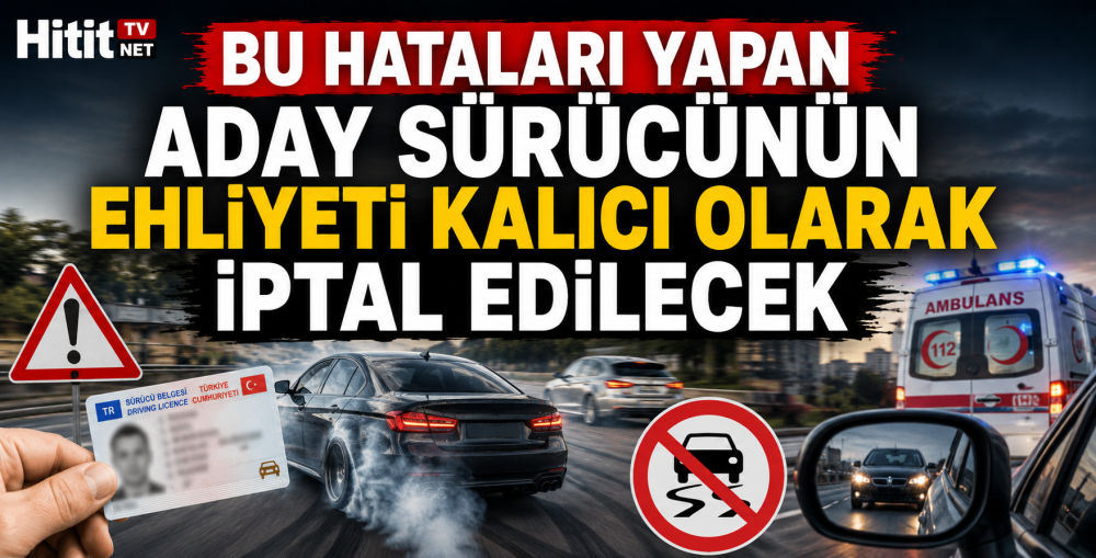 Bu Hataları Yapan Aday Sürücünün Ehliyeti Kalıcı O…