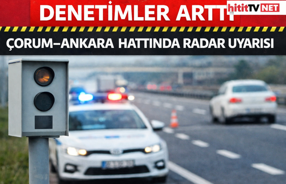 Çorum-Ankara Hattında 8 Noktada Radar19 Hız K…