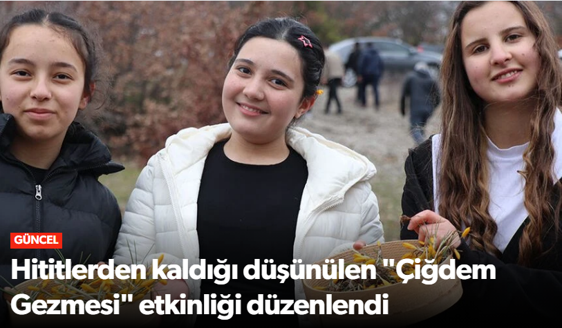 Çorum'da “Çiğdem Gezmesi” Etkinliği!