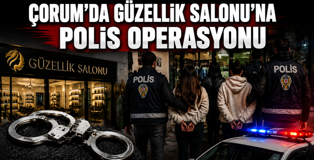 Çorum’da düzenlenen güzellik merkezi operasyonunda 4 kişi tutuklandı!