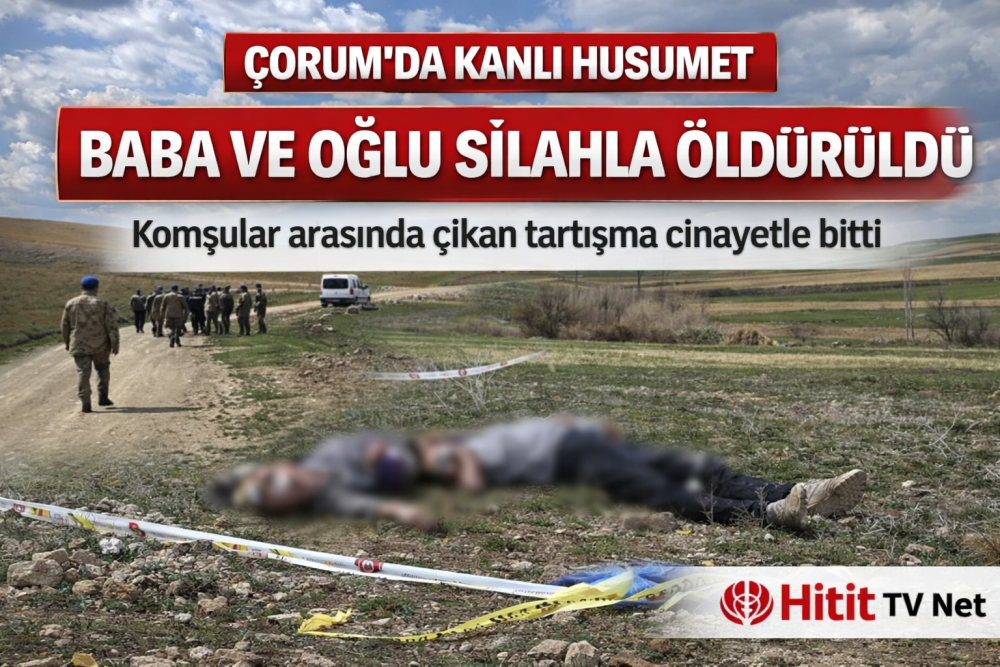 Çorum’da Kanlı Husumette Baba ve Oğlu Silahla…