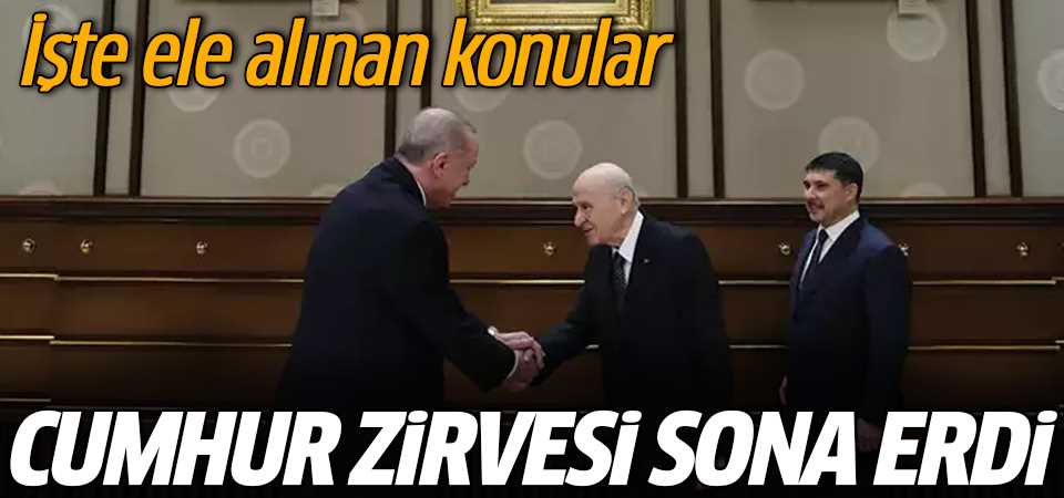 Erdoğan-Bahçeli Beştepe Zirvesi Tamamlandı!