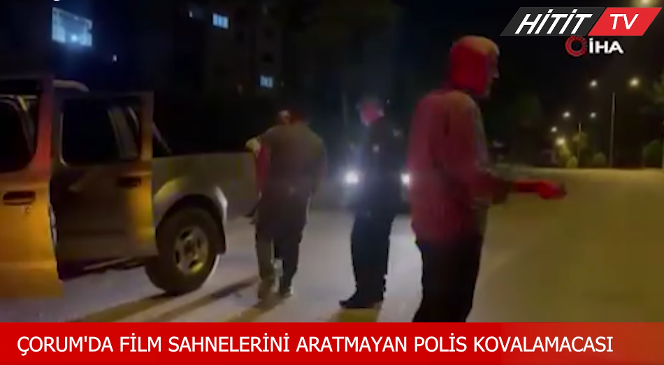 Film Sahnelerini Aratmayan Polis Kovalamacası