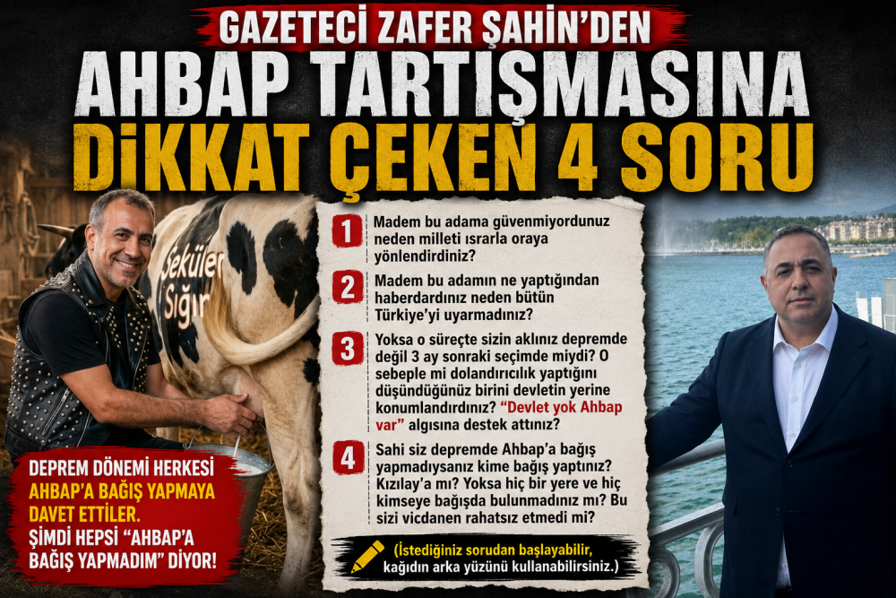 Gazeteci Zafer Şahin'den Ahbap Tartışmasına Dikkat…