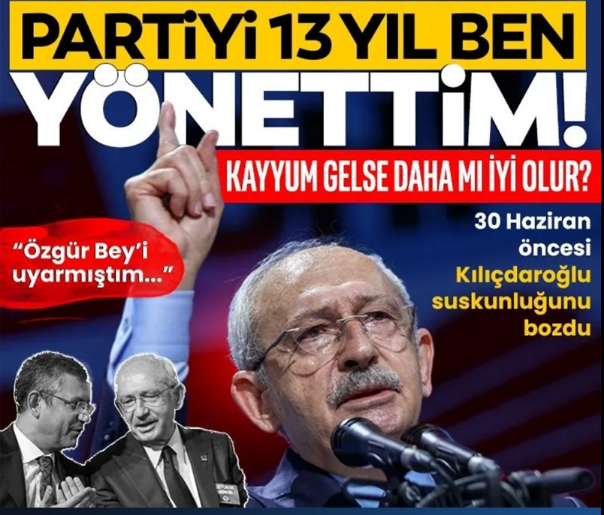 Kılıçdaroğlu’ndan Çarpıcı Uyarı CHP’ye Kayyum…