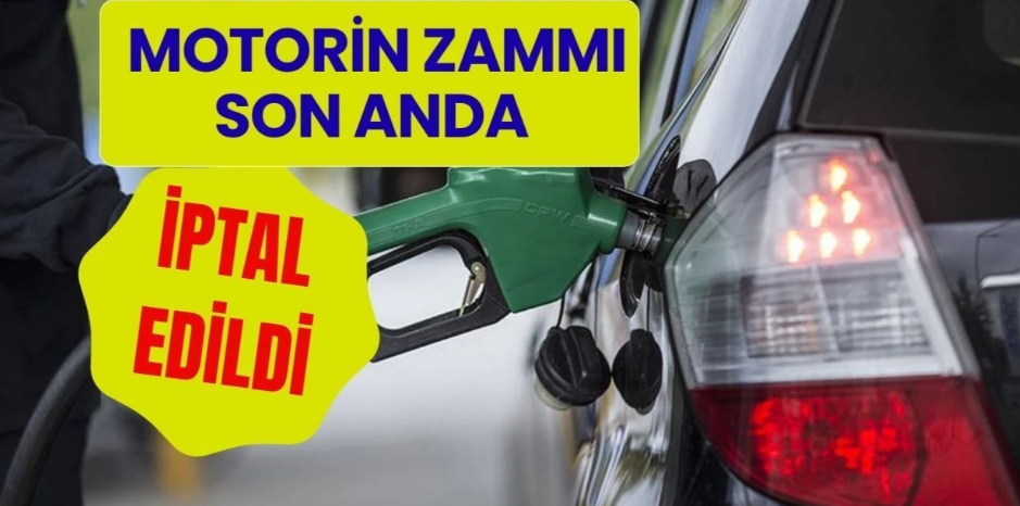 Motorine 6,69 TL Zam İptal Edildi