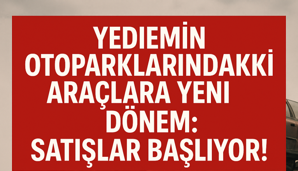  Yediemin Otoparklarındaki  Hurda Araçlar İçi…